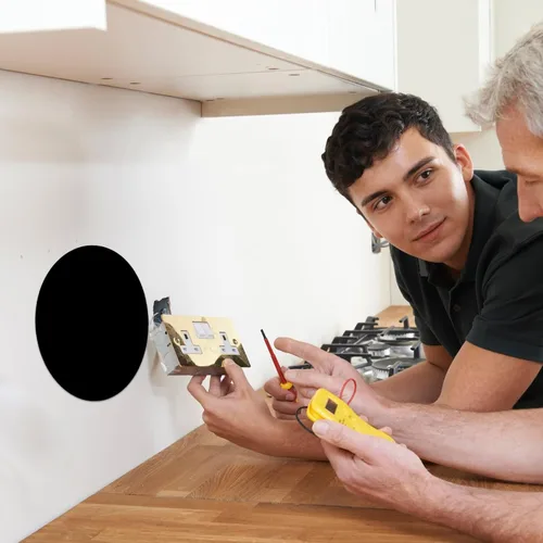Vista 7 de Sosation 6 piezas de cubierta de techo para placa de pared, 48 unidades Negro