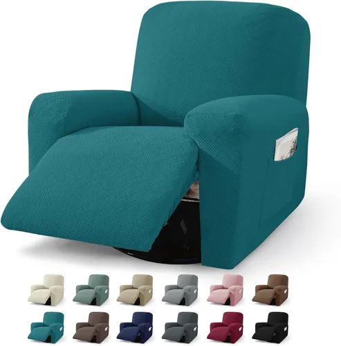 Vista 15 de JIVINER Fundas reclinables de gran tamaño de 3 piezas para sillón reclinable grande con bolsillos, tela jacquard elástica Lazy Boy funda para sofá