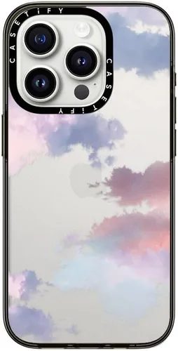 Vista 3 de CASETiFY Impact - Funda para iPhone 12 Pro Max, color negro transparente