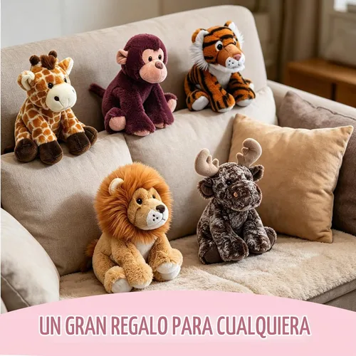 Vista 5 de HWD Muñecas de mono de 9 pulgadas, juguetes de peluche suaves y realistas