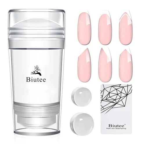 Vista 17 de Biutee - Juego de 10 placas de estampado de uñas, diseño de Halloween, kit de estampado de uñas 14 piezas