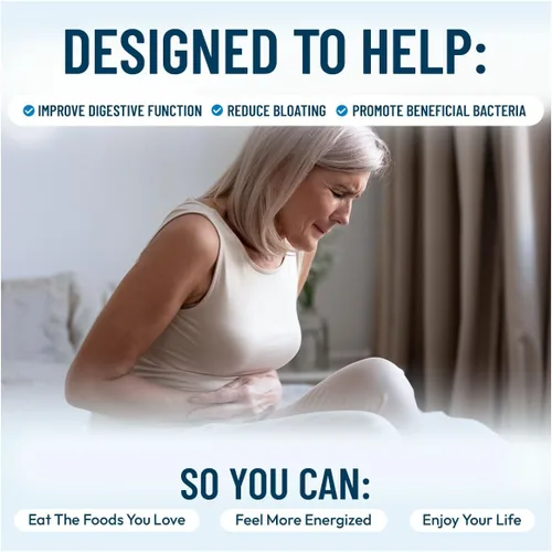 Vista 2 de NUU3 Gut Health 365 - Enzimas digestivas y suplemento probiótico para mujeres y hombres - Hinchazón y alivio de la digestión - Apoya el microbioma
