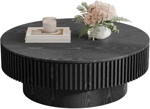 Vista 14 de LKTART Mesa de Centro con Tapa Elevable para Sala de Estar, Mesa de Centro Acanalada de Acento con Almacenamiento, Mesa de Té Central Rectangular