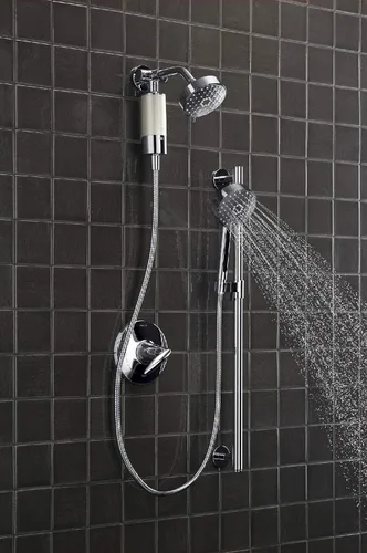 Vista 9 de Kohler 30646-CP Sistema de filtración de agua de ducha acuífero, reduce el cloro y el olor, incluye reemplazo de filtro, cromo pulido