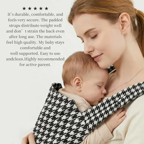 Vista 2 de MISSWISDOM Portabebés para papá (7-30 libras) - Portabebés con estilo militar para recién nacidos hasta niños pequeños, portabebés para hombres