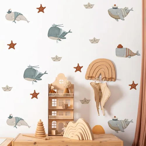 Vista 18 de Calcomanías de pared de lunares coloridos, pegatinas de pared de puntos de acuarela para niños, bebés, niñas, adolescentes y habitación de guardería