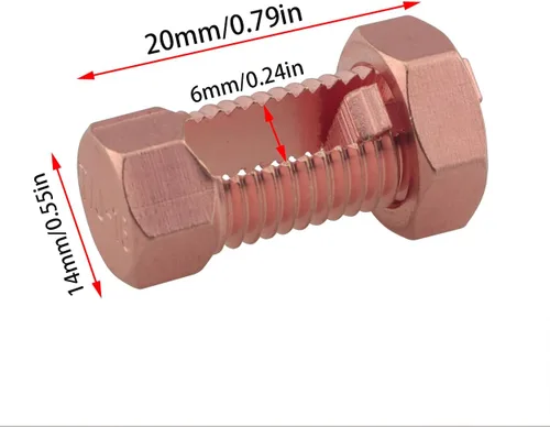 Vista 2 de 4 piezas de conector de perno dividido de cobre Abrazaderas de conexión a tierra Conector de perno dividido de resistencia superior para completar