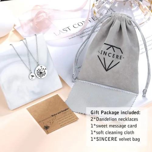 Vista 6 de Juego de collar para madre e hija para 23 regalos del día de la madre para mamá e hija