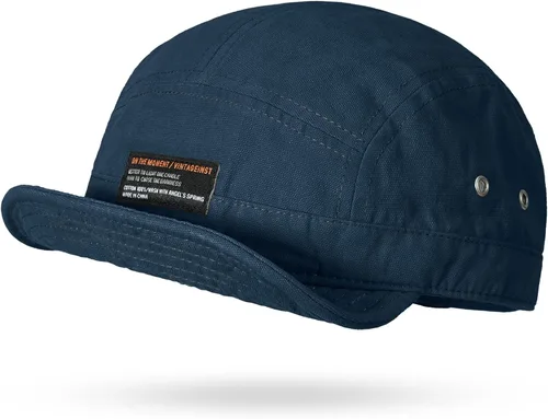 Vista 13 de Croogo Gorra de béisbol de ala corta, 5 paneles, sombrero de ala plana Dy09-negro