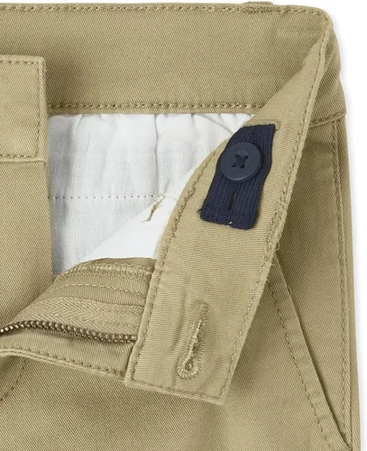 Vista 2 de The Children's Place Pantalones chinos ajustados elásticos para niños