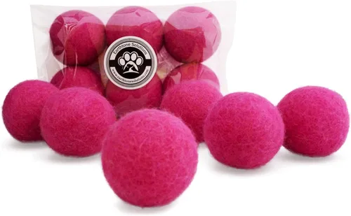 Vista 11 de Juguetes de lana para gatos – Pelotas de juguete de fieltro para mascotas pequeñas para buscar y jugar – Bola de lana silenciosa ecológica