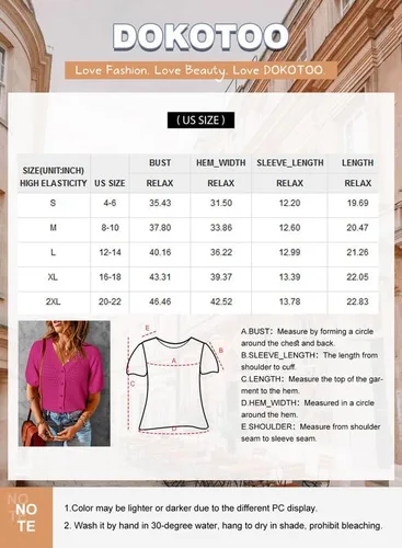 Vista 5 de Dokotoo Cárdigan corto de algodón para mujer, suéter de punto corto con botones, mangas abombadas, túnica