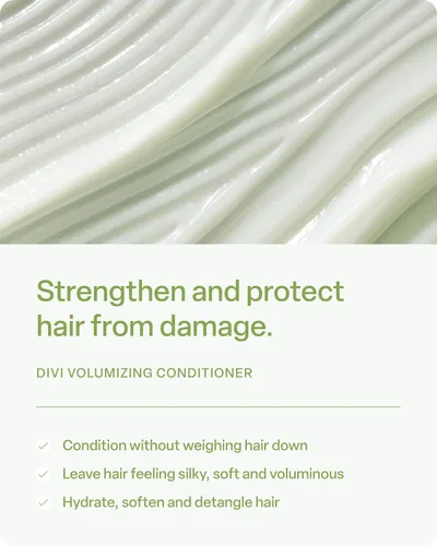 Vista 2 de divi Acondicionador voluminizador para mujeres y hombres - Acondicionador de volumen ligero para cabello fino - Diseñado para fortalecer y proteger