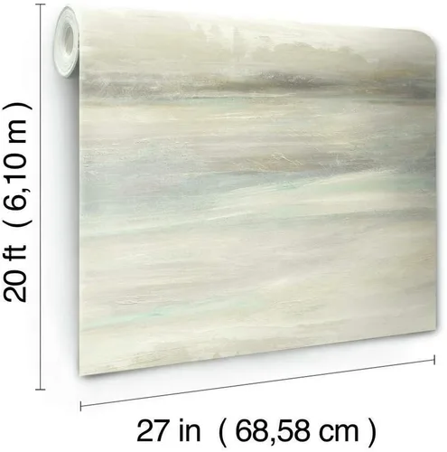 Vista 6 de York Wallcoverings - Papel tapiz para despegar y pegar azul y beige