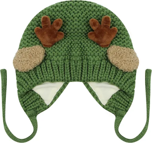 Vista 3 de AIBEARTY Gorro de invierno cálido de felpa con correa para la barbilla, talla única