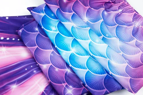 Vista 6 de DNFUN Colas de sirena para nadar para niñas, traje de baño de sirena con monoaleta