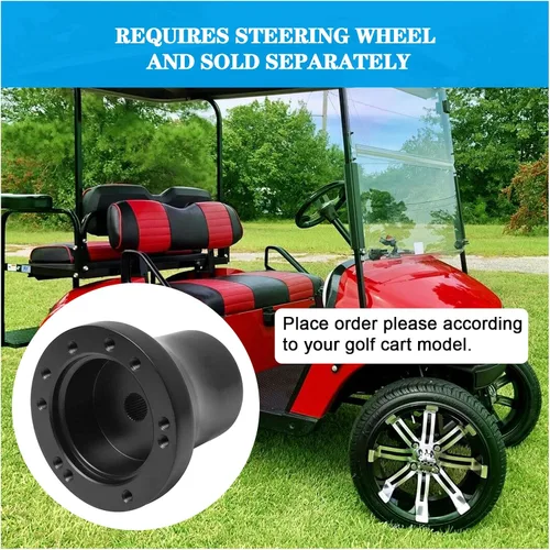 Vista 4 de Volante para carrito de golf compatible con EZGO RXV & TXT, Club Car DS, Club Car Precedent, Yamaha, la mayoría de los carritos de golf