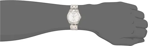 Vista 5 de Hamilton Watch Jazzmaster Reloj automático suizo con corazón abierto de 1.654 in, esfera plateada, pulsera de acero inoxidable plateado
