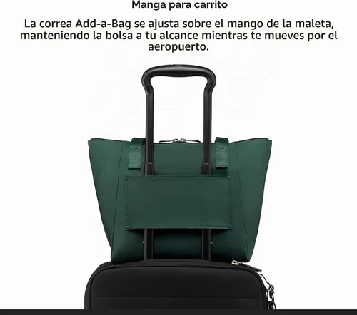 Vista 6 de TUMI Just In Case Tote - Bolsa de viaje plegable para mujeres y hombres - Lleva accesorios de viaje fácilmente Verde alpino