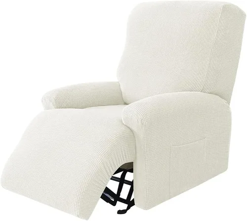 Vista 19 de LazyBoy - Funda de sofá reclinable jacquard, fundas elásticas antideslizantes para sillas reclinables, 4 piezas, protector de muebles para sillón