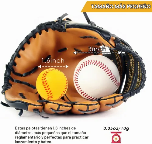 Vista 3 de Paquete de 20 mini pelotas de béisbol de espuma de 1.6 pulgadas, perfectas para practicar bateo y lanzar, mejorar tu precisión de bateo