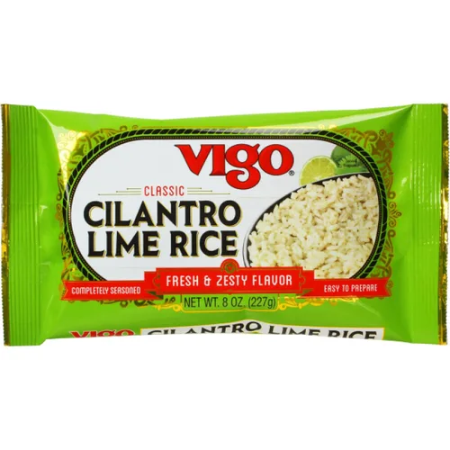 Vista 2 de Vigo Auténtico arroz de lima cilantro, fresco y picante bajo en grasa, 8 onzas (lima cilantro, 8 onzas (paquete de 12))