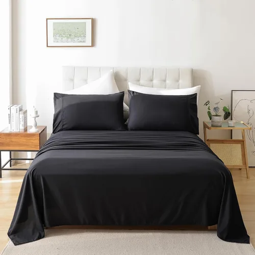 Vista 25 de Whitney Home Textile Juego de Sábanas Twin, Sábanas de Cama de Microfibra Suave de Hotel Tamaño Twin, Bolsillo Extra Profundo, Juego de Sábanas