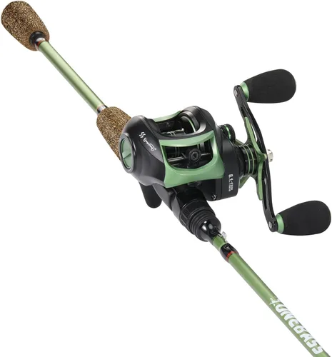 Vista 8 de Combos de cañas de pescar One Bass, cañas de fibra de carbono de 30 toneladas, carrete de pesca con relación de engranajes de 8.1:1, combo de 2