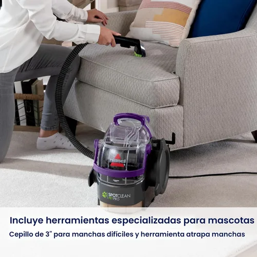 Vista 6 de [Usado] Bissell SpotClean Pet Pro - Limpiador de alfombras portátil, 2458