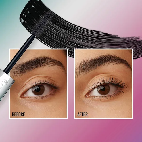 Vista 4 de Rimmel Wonder'Extension - Máscara de pestañas, color negro extremo, paquete de 3 unidades Extreme black