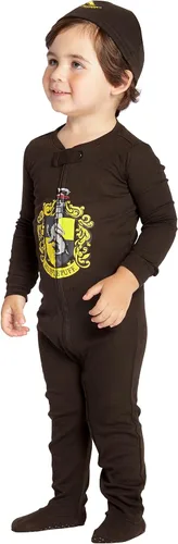 Vista 4 de Intimo - Conjunto de pijama para bebé con pies y gorro Hogwarts House Gryffindor de 12 meses
