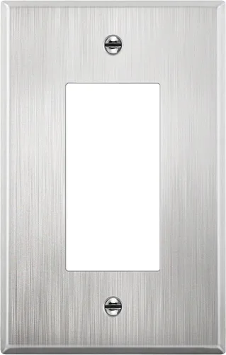 Vista 35 de LIDER Placa decorativa de pared de metal para interruptor o receptáculo, cubierta de salida de acero inoxidable, resistente a la corrosión