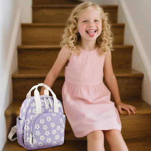 Vista 9 de Bluboon Mochila infantil para niñas y niños de 2 a 4 años, lindas mochilas de 12 pulgadas para preescolar, mochilas para guardería, escuela, viajes
