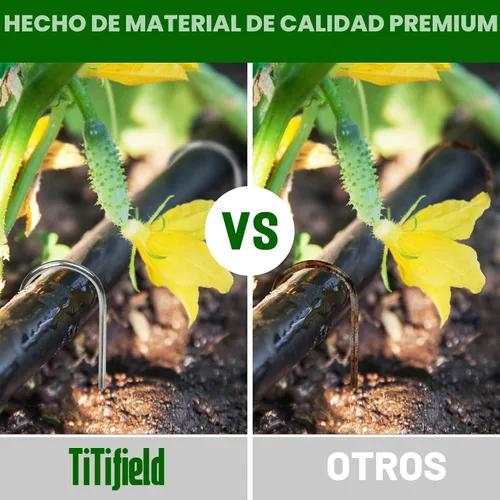 Vista 4 de Estacas de jardín en forma de U, 50 paquetes de estacas de riego de calibre 11 de 4 pulgadas, grapas galvanizadas resistentes para tubos, césped