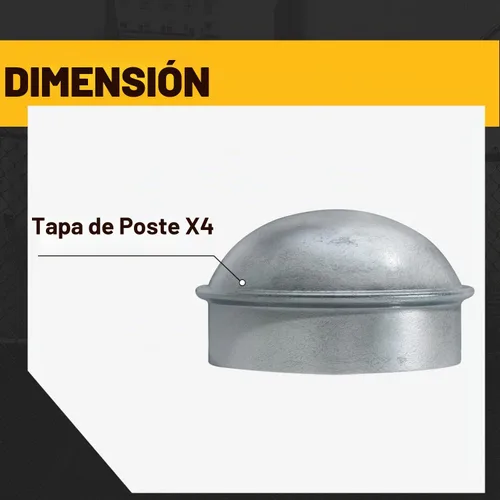 Vista 7 de VIVIDA Tapas de poste de enlace de cadena de 4 pulgadas, tapas de poste