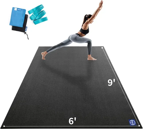 Vista 12 de MRO Extra Large Yoga Mat, 12'x6'/9'x6'/7'x5'/6'x4' (9MM)