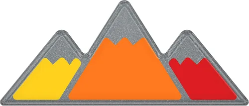 Vista 80 de Insignia tricolor - Compatible con Toy Taco, Tun y 4Run Negro con escala de grises TRI