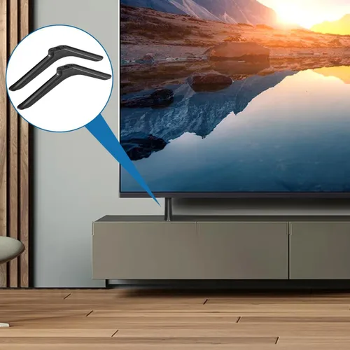 Vista 2 de BESTYASH Soporte universal de repuesto para TV con tornillos, pedestal de TV, patas para televisores inteligentes, base de mesa para sala de estar