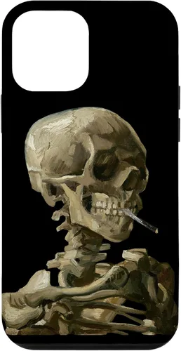 Vista 16 de iPhone 16 Vincent van Gogh Skull of a Skeleton with Burning Cigarette Case