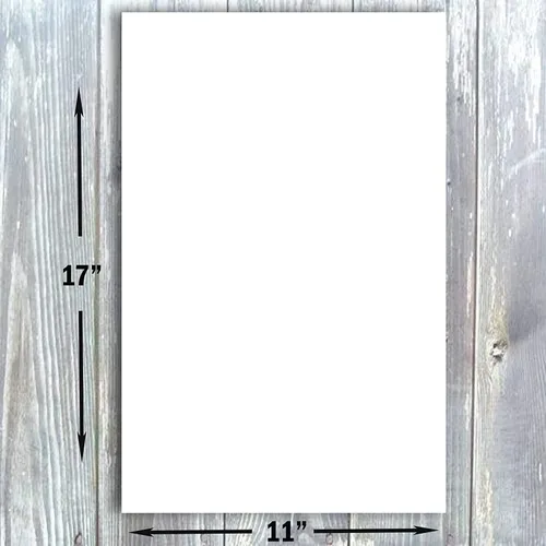 Vista 2 de Hamilco Papel de cartulina blanca de 11 x 17 65 libras de cartulina de cartulina de cartulina