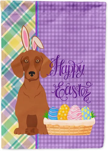 Vista 30 de Caroline's Treasures WDK4925GF Bandera de Pascua Airedale Terrier negra y tostada, tamaño jardín, bandera decorativa para patio exterior, patio