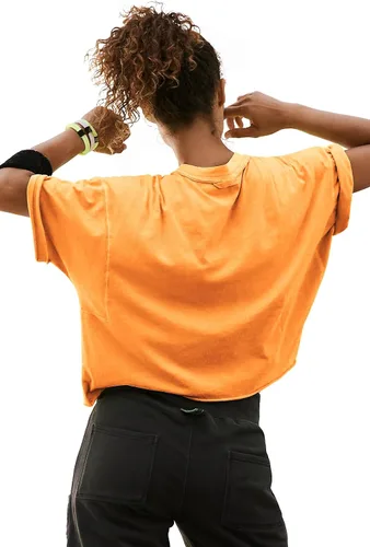 Vista 3 de Camisetas cortas de manga corta para mujer, de algodón, básicas, casuales, atléticas, para yoga, correr, para verano