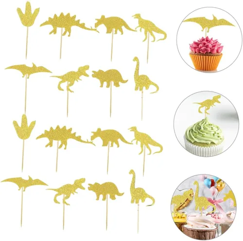 Vista 7 de Decoración de pastel con forma de dinosaurio para fiesta de cumpleaños y decoración de pasteles para celebraciones temáticas de dinosaurios