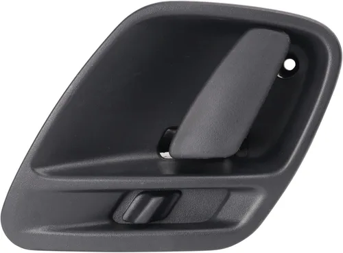 Vista 143 de TRQ Manija de puerta interior delantera izquierda cromada y negra para el lado del conductor compatible con Ford F-150 2012-2014