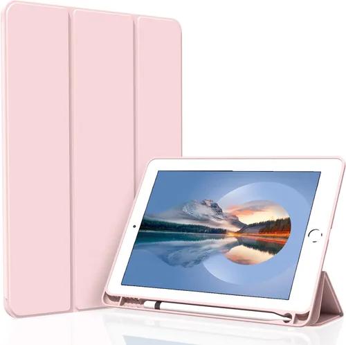 Vista 15 de Funda para iPad Air 3 / Pro de 10.5 pulgadas, ligera, delgada y suave TPU con soporte de triple pliegue, función de reposo/encendido automático