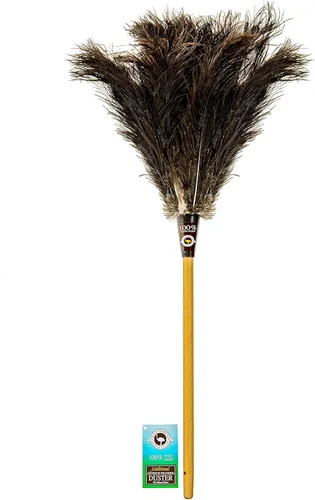 Vista 3 de Dusters Killer Plumeros de Plumas de Avestruz, Dusters Killer, Mini Plumero, 14" L