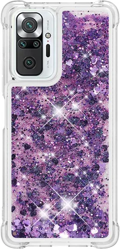 Vista 82 de Funda de silicona transparente con purpurina para Xiaomi Redmi A1 Bling Liquid Clear Star Heart Silicone Bumper a prueba de golpes, funda Azul