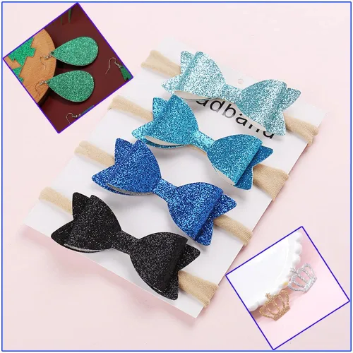 Vista 6 de HGUAN Rollos de piel sintética con purpurina de color sólido de 12 x 53 pulgadas, sábanas de piel sintética muy adecuadas para hacer manualidades