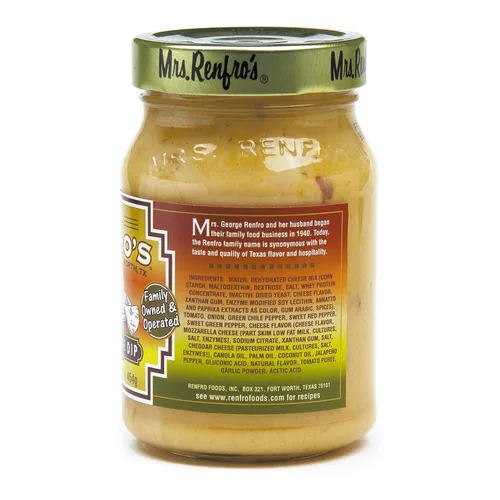 Vista 3 de Mrs. Renfro's Salsa de queso nacho, tarros de 16 onzas (paquete de 4) – Dip cremoso de queso listo para servir para chips de tortilla, nachos