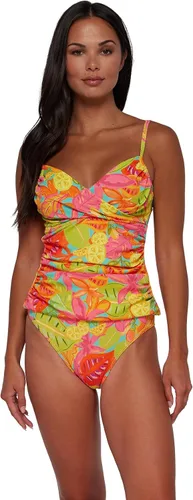 Vista 10 de Sunsets Tankini Simone para mujer Costilla de barra de arena Aqua Mist